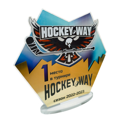 Приз из акрила с пластиком 2-слойный с УФ-печатью