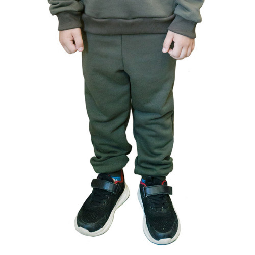 Брюки однотонные из футера детские