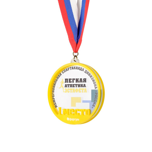 Медаль из акрила 3-слойная с УФ-печатью