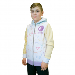 Толстовка с капюшоном детская с полной запечаткой