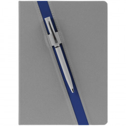 Ежедневник Rubikon на заказ, недатированный серо-синий