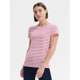 Футболка Miles Women белая с красным