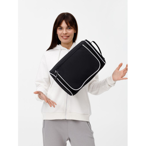 Сумка для обуви Equipex, черная с белым