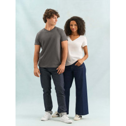 Футболка женская Regent Women с V-образным вырезом, серый меланж