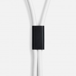 Кабель-ланьярд energyFlex Power Delivery 60 Вт, белый