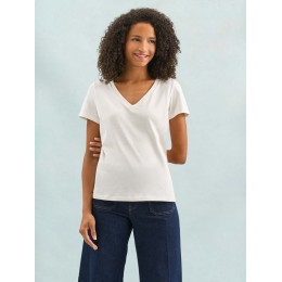 Футболка женская Regent Women с V-образным вырезом, серый меланж