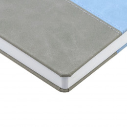 Ежедневник Horizon, недатированный, серый с голубым