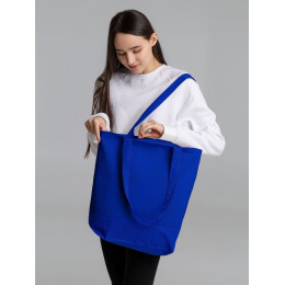 Сумка для покупок на молнии Shopaholic Zip, синяя