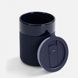 Кружка Nabo с силиконовым держателем, темно-синяя