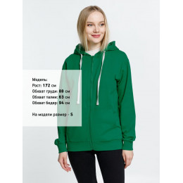 Толстовка на молнии с капюшоном Siverga, зеленая