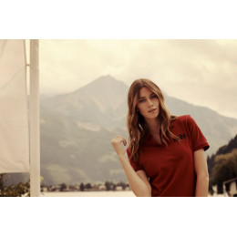 Рубашка поло стретч женская Albatross, темно-синяя