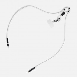 Кабель-ланьярд energyFlex Power Delivery 60 Вт, белый