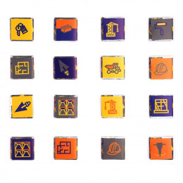 Набор с горьким шоколадом Industry, строительство