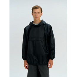 Дождевик-анорак Alatau, укороченный, черный, единый размер