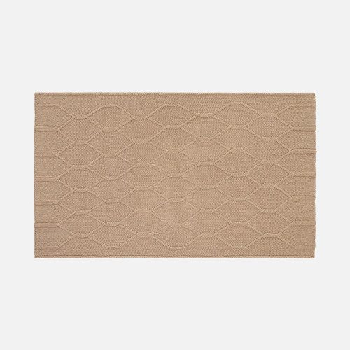 Плед Curve Verve, бежевый меланж