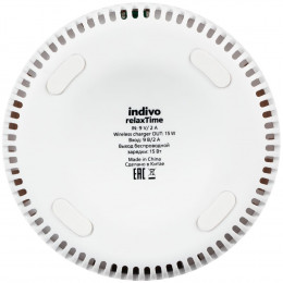 Bluetooth-колонка с беспроводной зарядкой relaxTime, белая