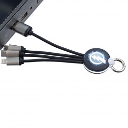 Кабель-брелок с подсветкой логотипа Lite Omniline