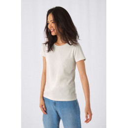 Футболка женская E150 Inspire (Organic), молочно-белая