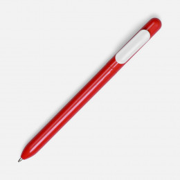 Ручка шариковая Swiper, красная с белым
