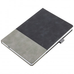 Ежедневник Horizon, недатированный, серый с черным