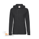 Толстовка без начеса "Ladies Lightweight Hooded Sweat" черный 